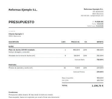 Minimal: Sobria y compacta: cabe más en una página.